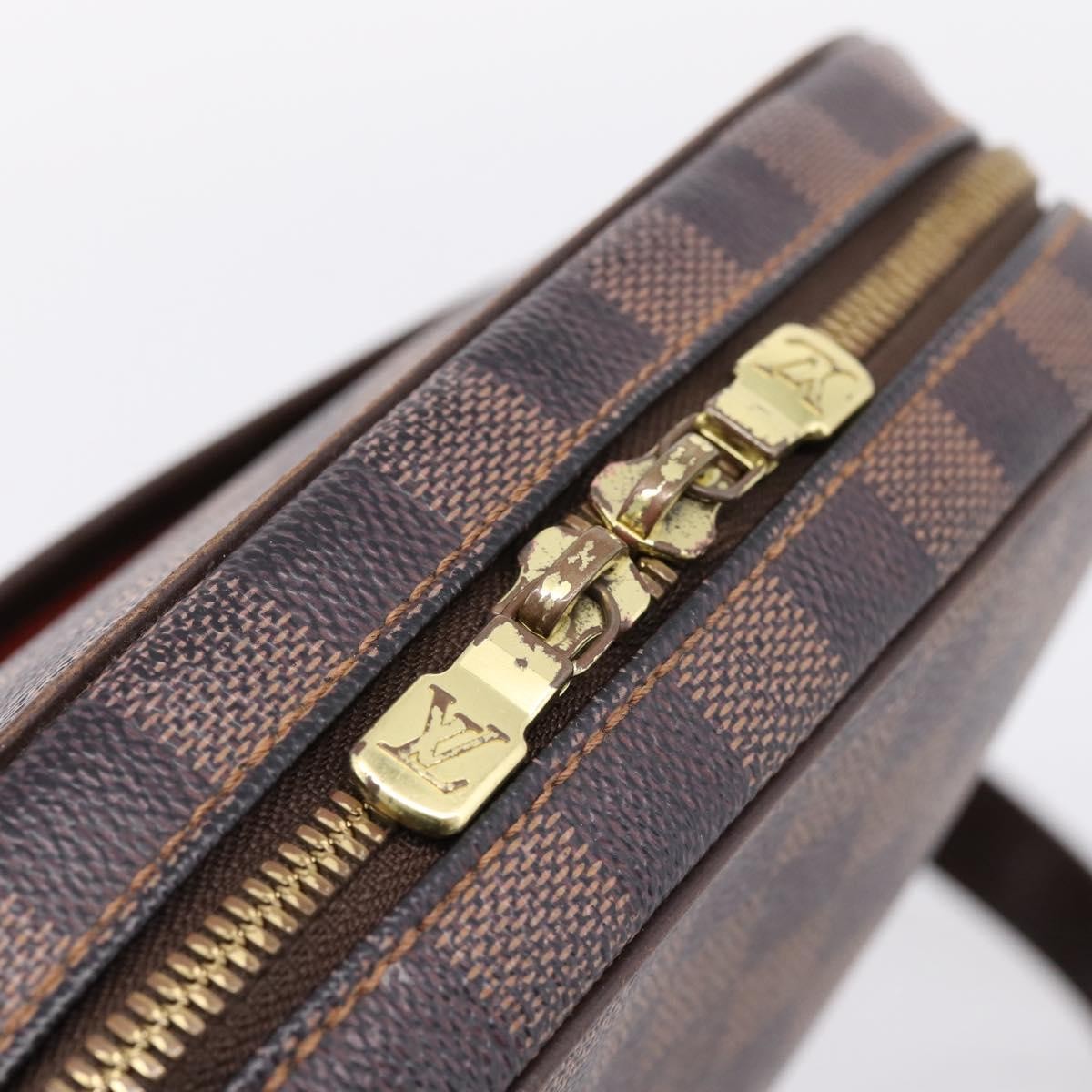 Louis Vuitton Ipanema Damier, Brown, Canvas, Handbag
