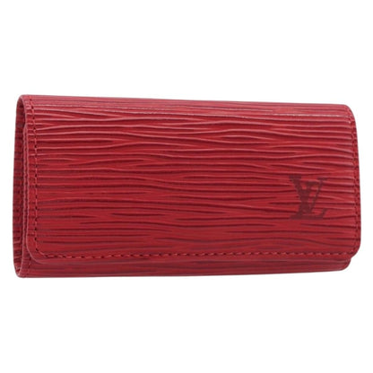 Louis Vuitton Multiclés 4 Cuir verni, Red, Leather, Wallet