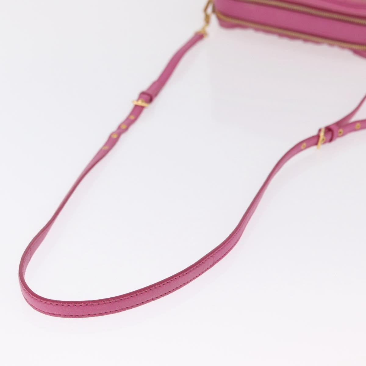 Miu Miu Tech Matelasse Leather, Pink, Leather, Crossbody Bag