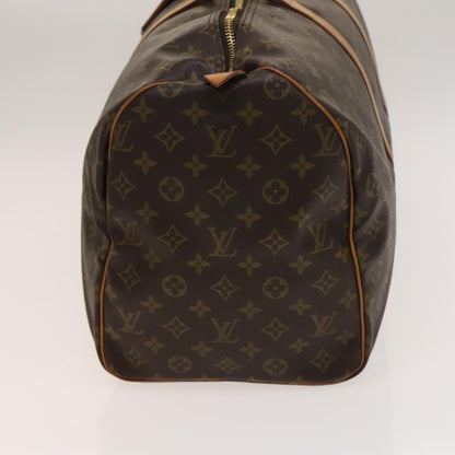Louis Vuitton Keepall Bag Monogram Canvas, BROWN, CANVAS, Travel bag