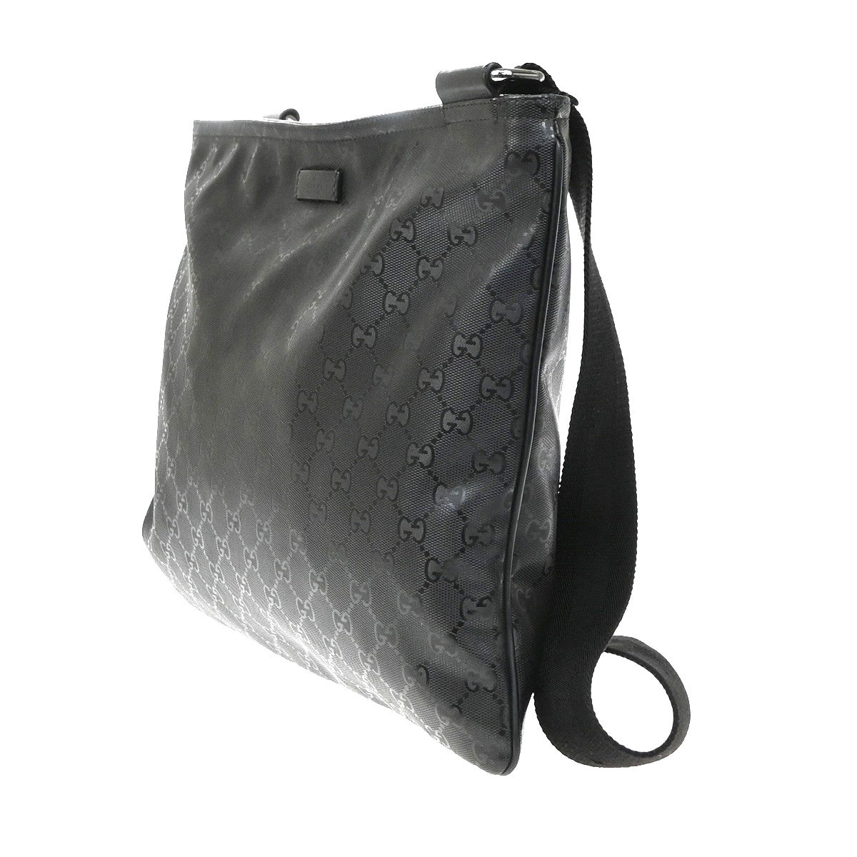 Gucci Crossbody GG Imprime, Black, Canvas, Crossbody Bag