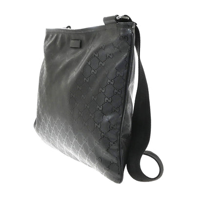 Gucci Crossbody GG Imprime, Black, Canvas, Crossbody Bag