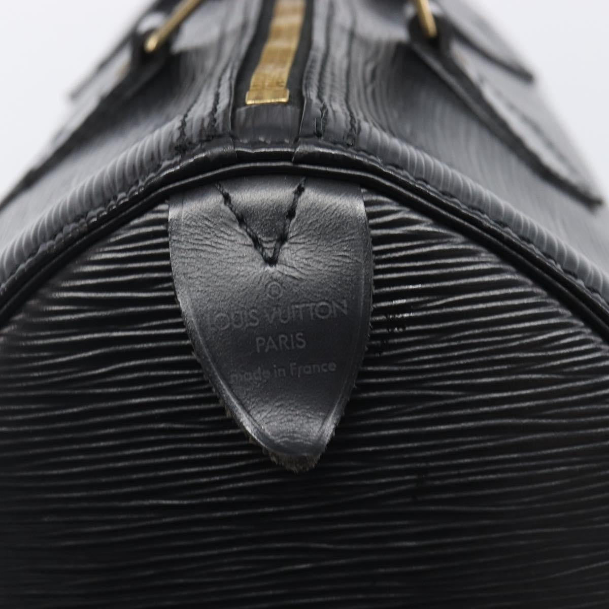 Louis Vuitton Speedy Epi Leather, Black, Leather, Handbag