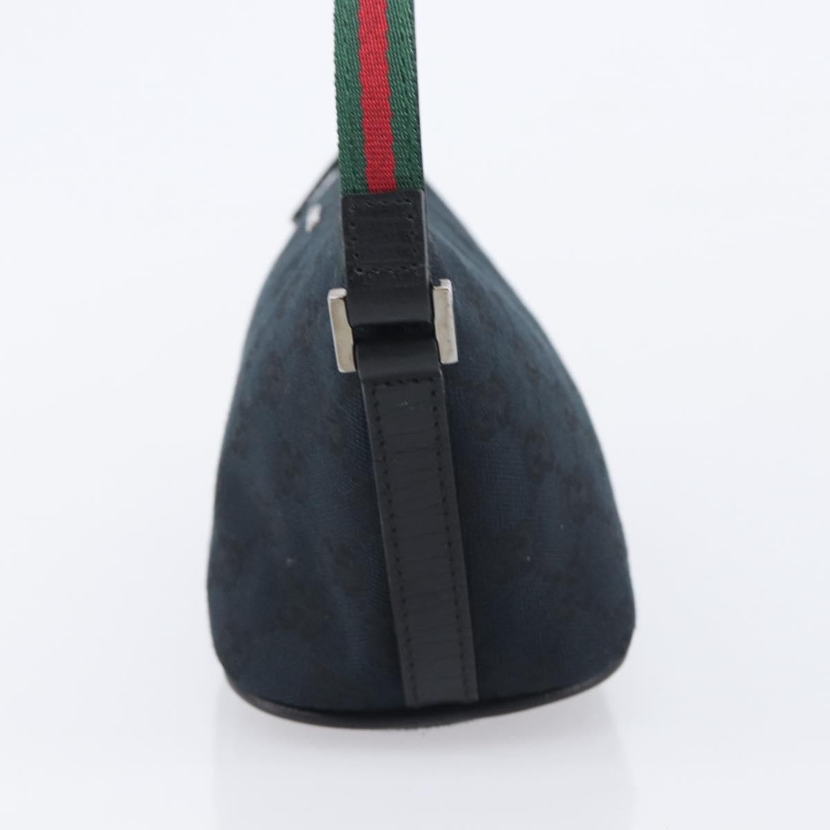 Gucci Zipped Pochette GG Canvas, Black, Canvas, Shoulder Bag