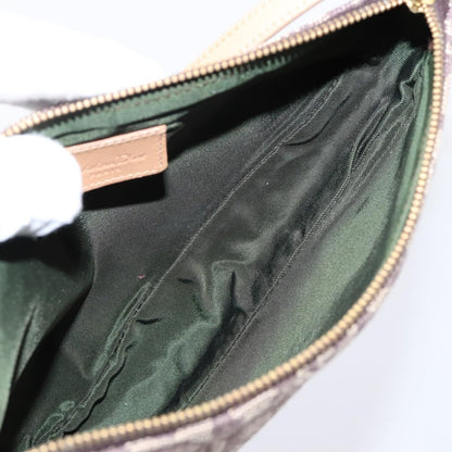 Christian Dior Vintage Saddle Bag Canvas, Brown, Canvas, Clutch