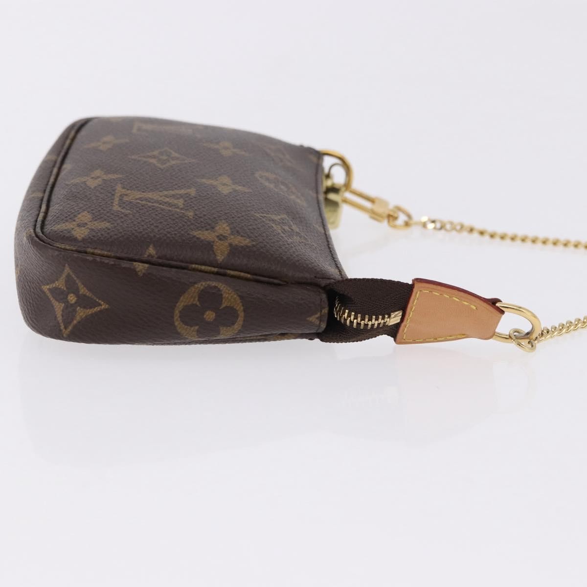 Louis Vuitton Mini pochette accessoires Canvas, Brown, Canvas, Clutch