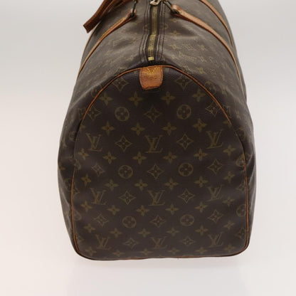 Louis Vuitton Keepall Bag Monogram Canvas, BROWN, CANVAS, Travel bag