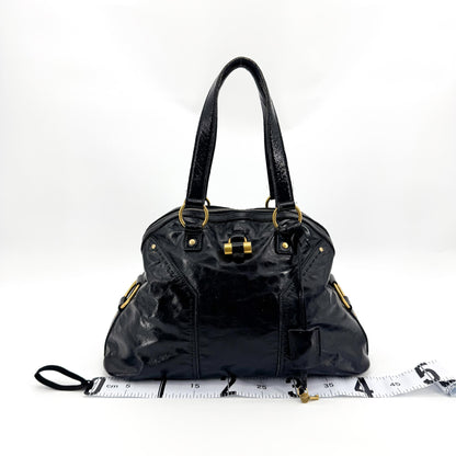 Saint Laurent Muse Patent, Black, Patent Leather, Shoulder Bag