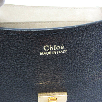 Chloe Drew Leather, Black, Leather, Crossbody Bag