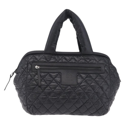 Chanel Coco Cocoon Bowling Quilted Nylon, Black, Nylon, Handbag