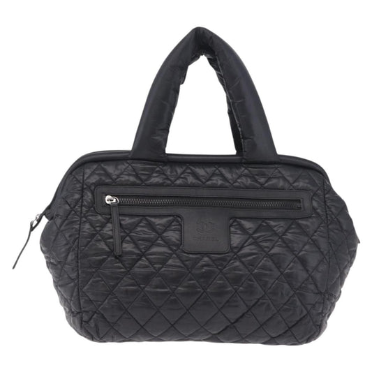 Chanel Coco Cocoon Bowling Quilted Nylon, Black, Nylon, Handbag