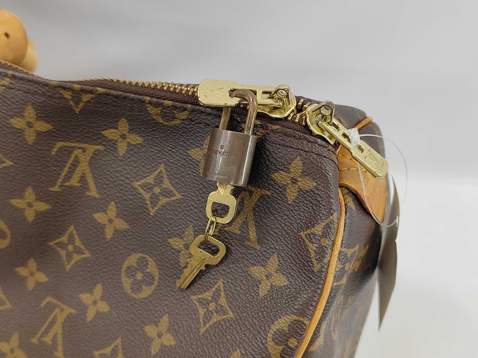Louis Vuitton Keepall Monogram, Brown, Canvas, Travel Bag