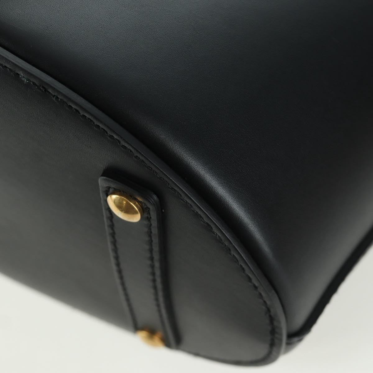 Burberry Supple Bucket Leather, Black, Leather, Handbag