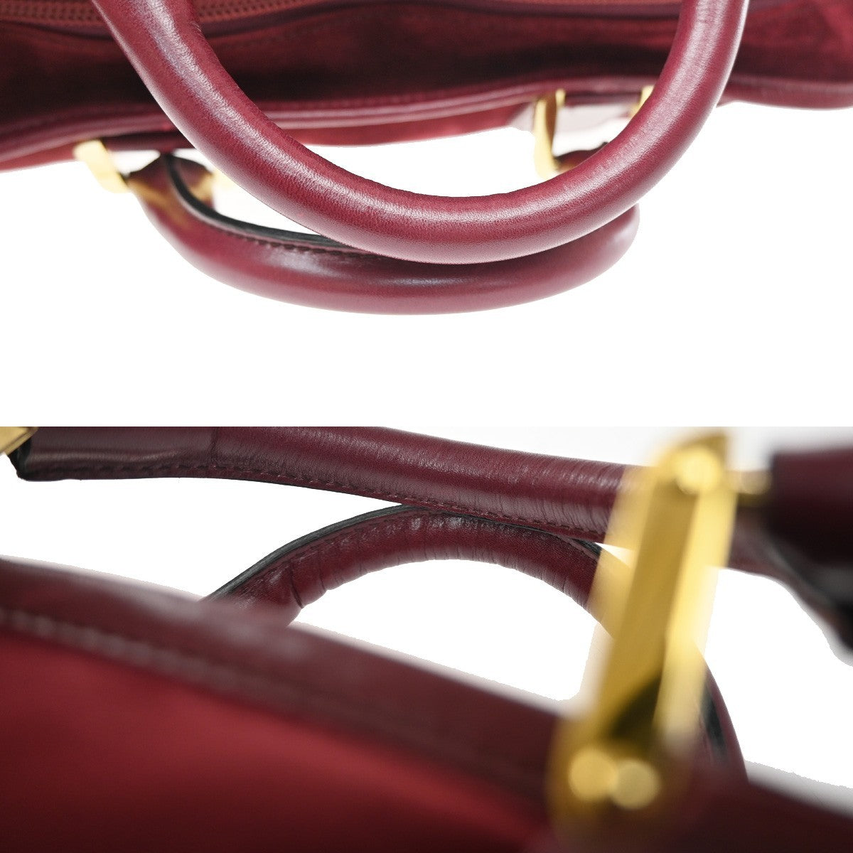 Loewe Amazona Suede, Burgundy, Suede, Handbag