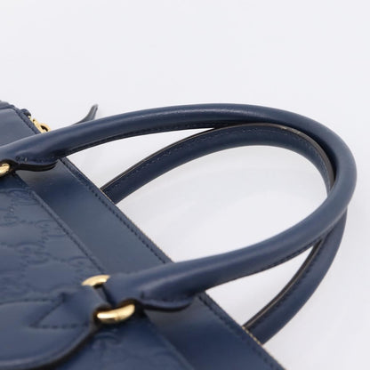 Gucci Linea A Convertible Guccissima Leather, Navy, Leather, Tote Bag