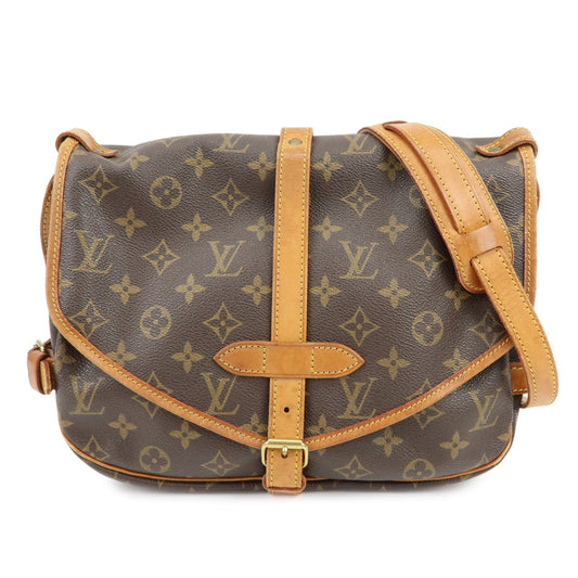 Louis Vuitton Saumur Monogram Canvas, Brown, Canvas, Shoulder Bag