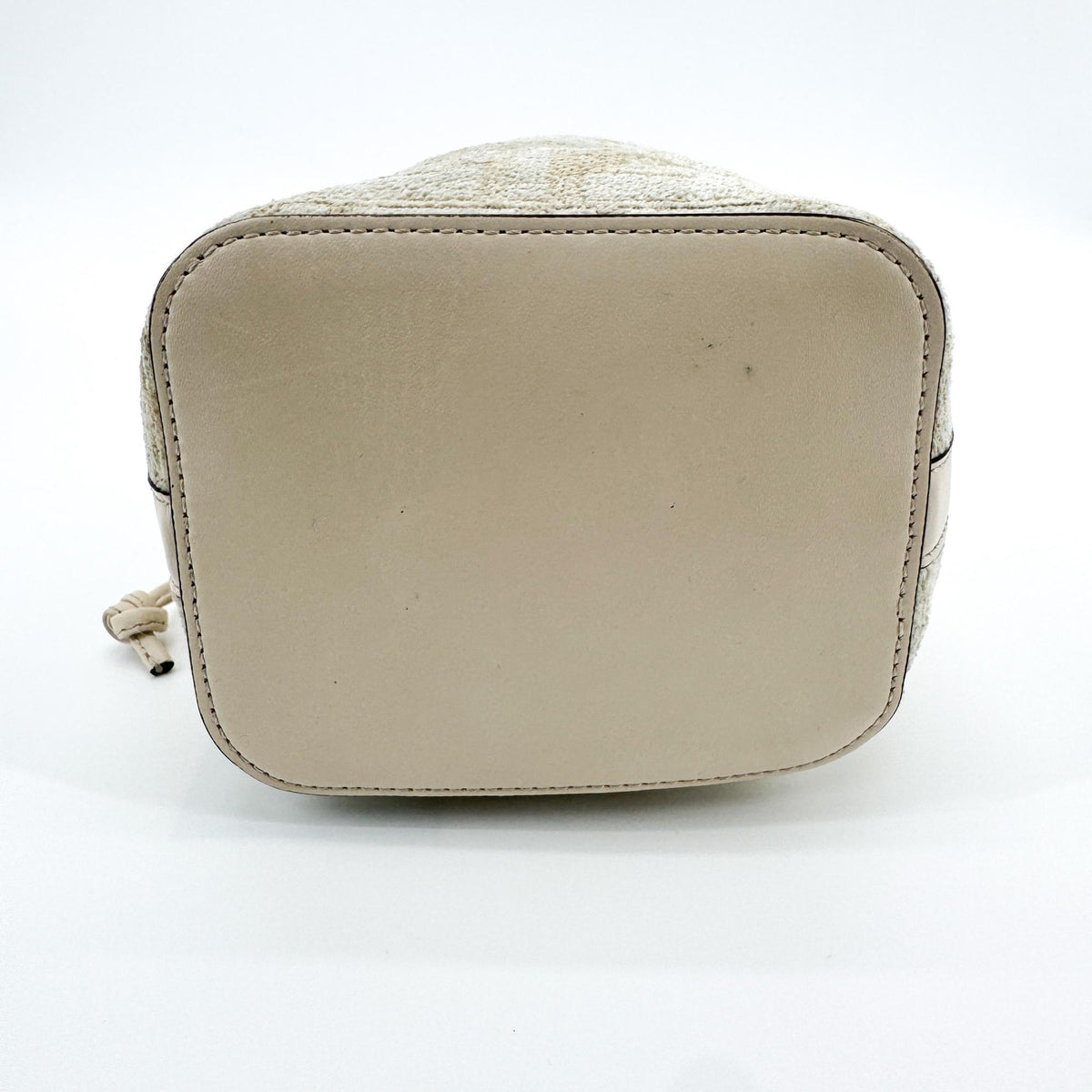 Fendi Mon Tresor Bucket Zucca Velvet Jacquard, Beige, Velvet, Handbag