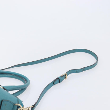 Gucci GG Charm Convertible Dome Satchel Leather, Blue, Leather, Handbag
