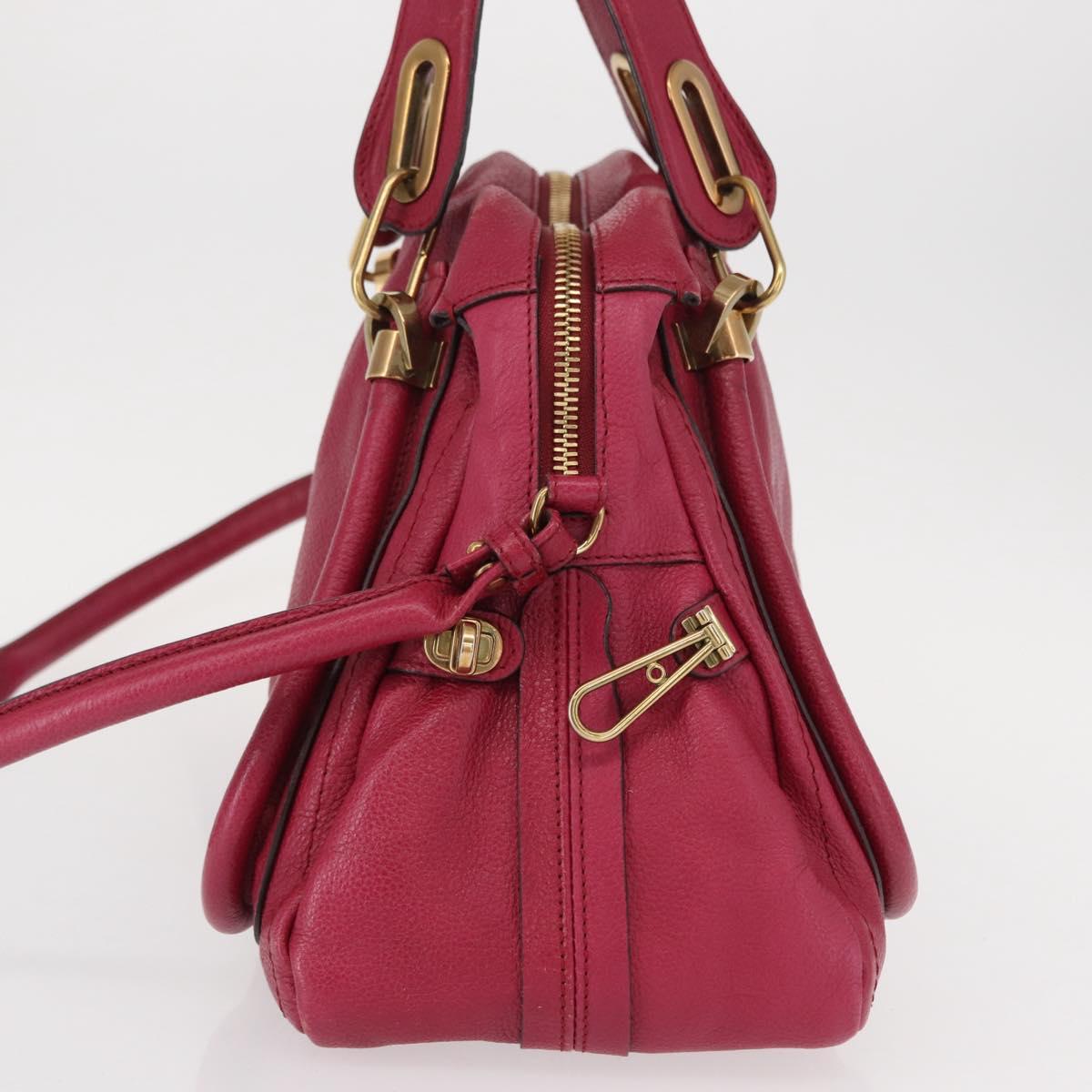 Chloe Paraty Handbag Quilted Leather, PINK, LEATHER, Handbag