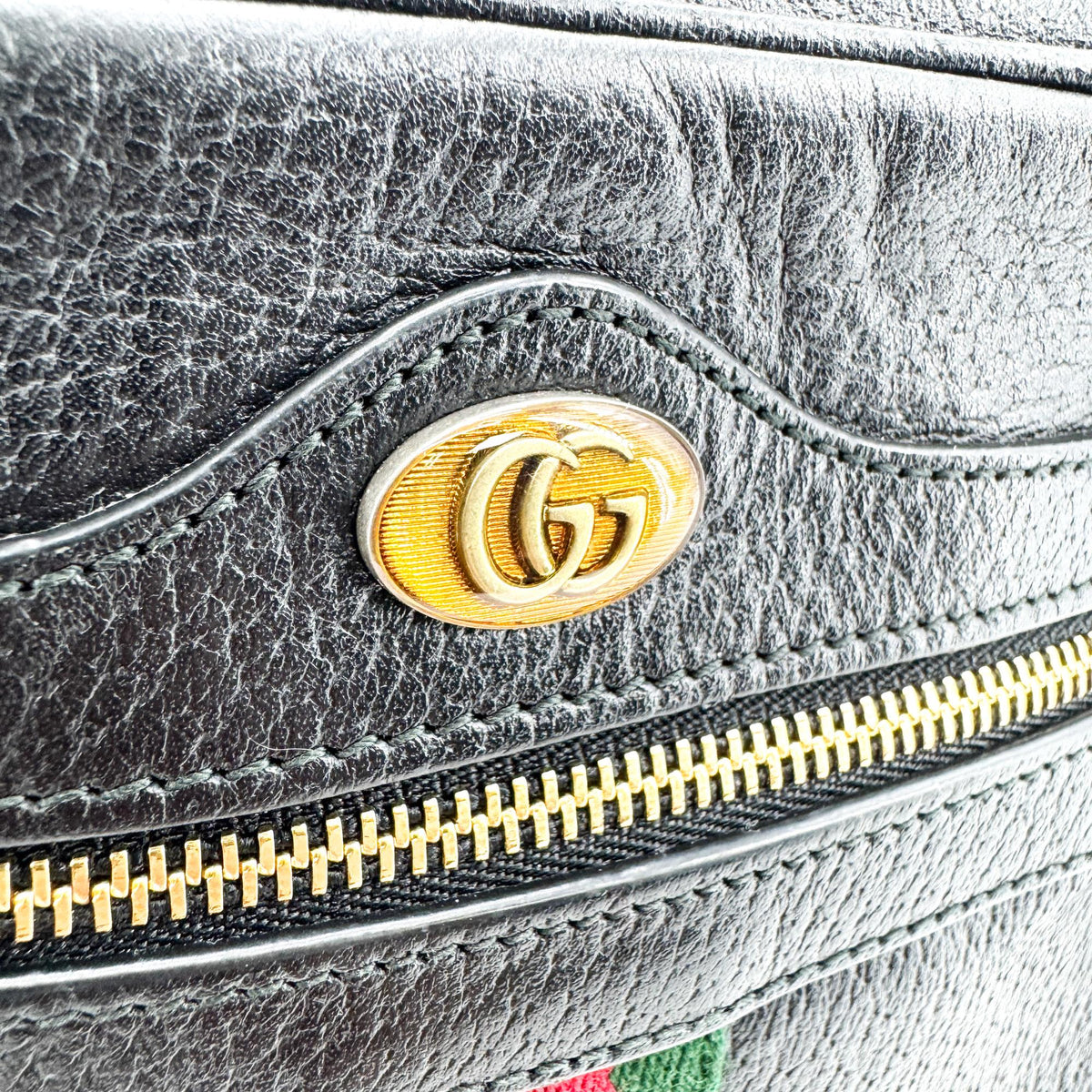 Gucci Ophidia Suede, Black, Leather, Briefcase