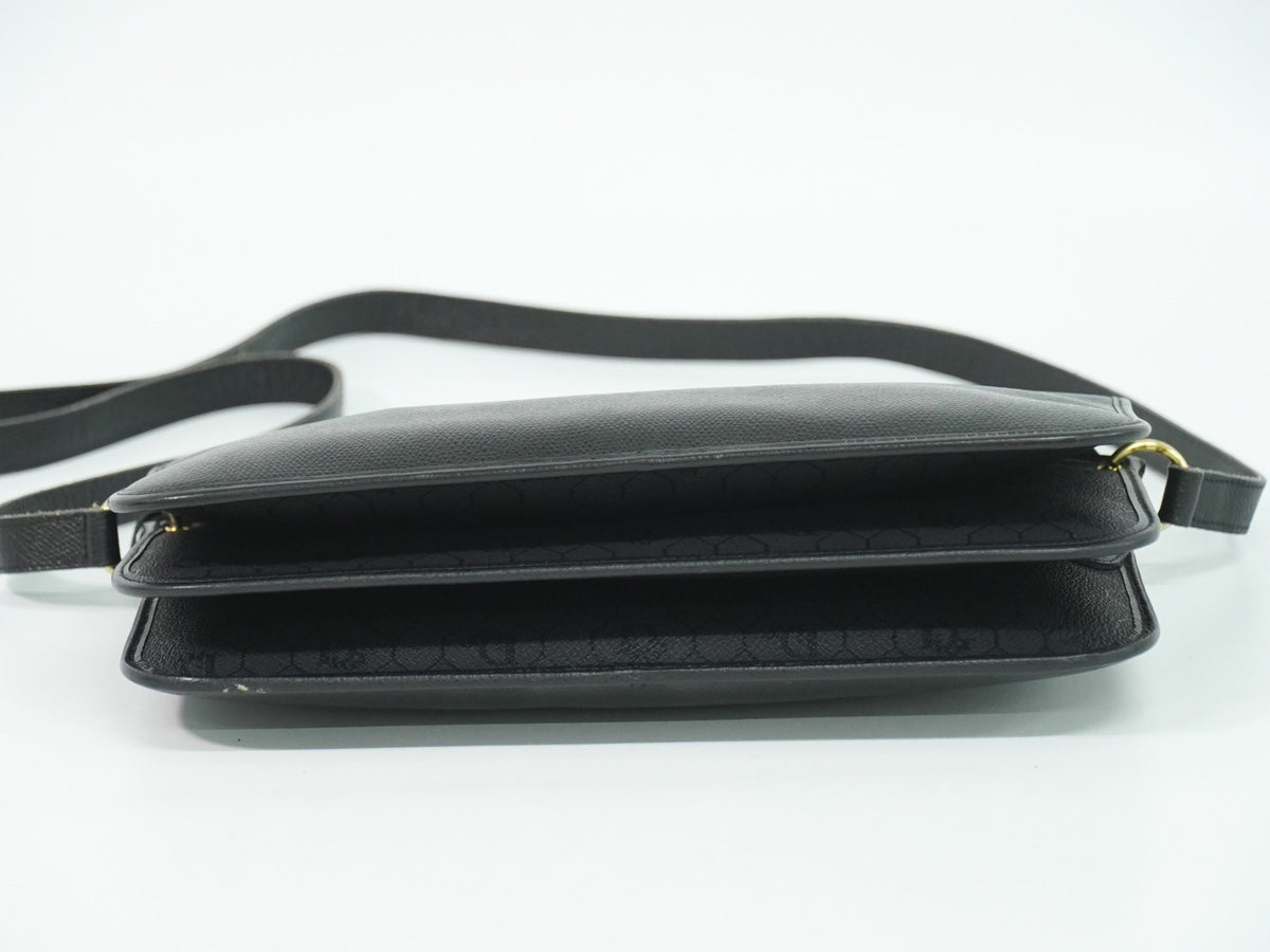Christian Dior Shoulder Leather, Black, Leather, Shoulder Bag