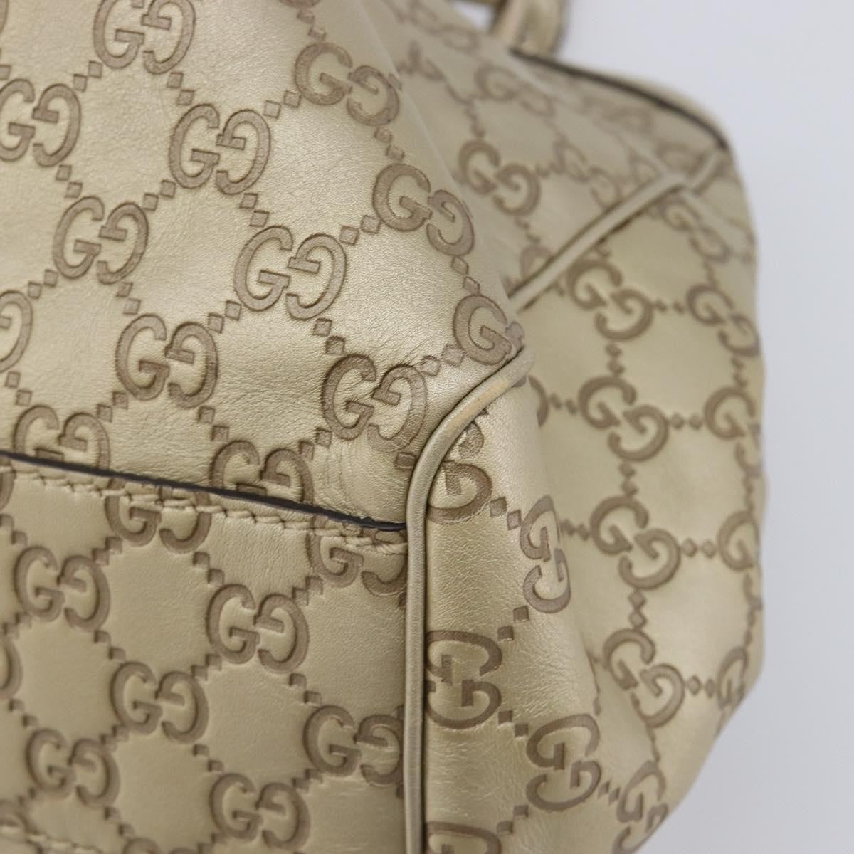 Gucci Sukey Guccissima Leather, Gold, Canvas, Tote Bag