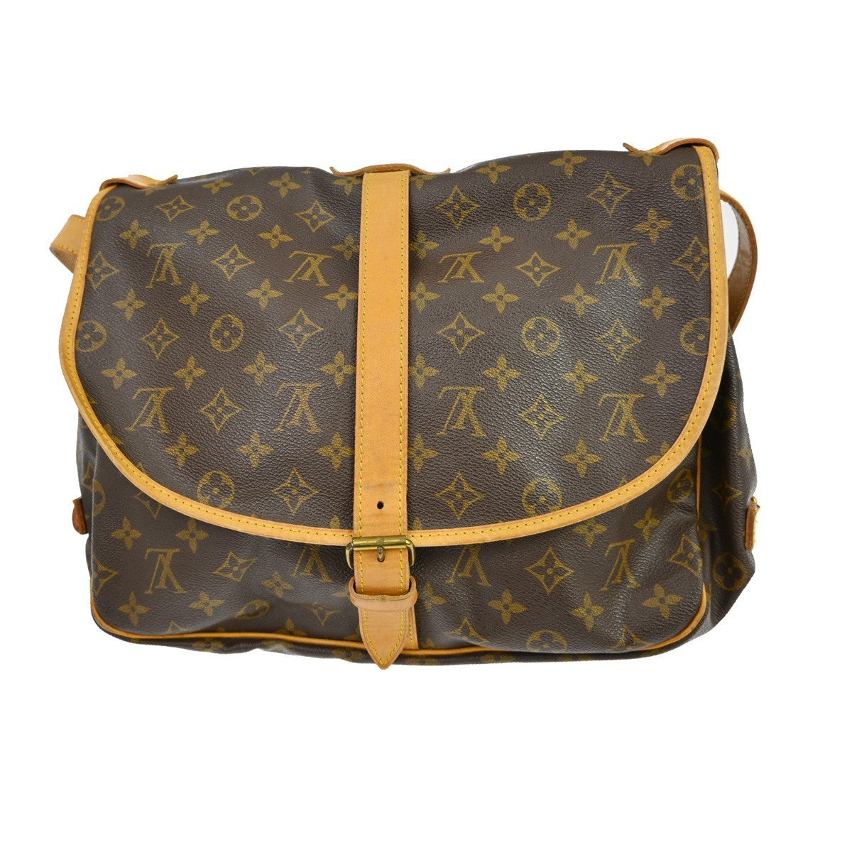 Louis Vuitton Saumur Monogram, Brown, Canvas, Shoulder Bag