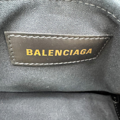 Balenciaga Hardware Canvas, Black, Canvas, Tote Bag
