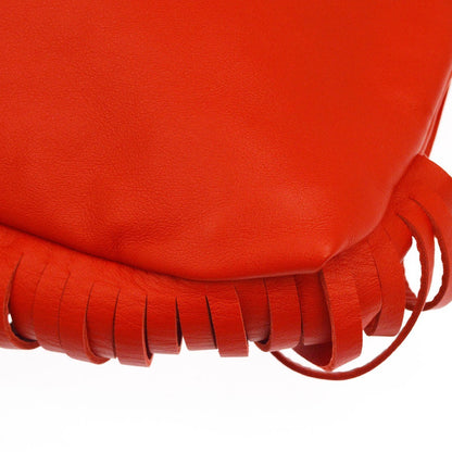 Bottega Veneta The Fringe Leather, Red, Leather, Clutch