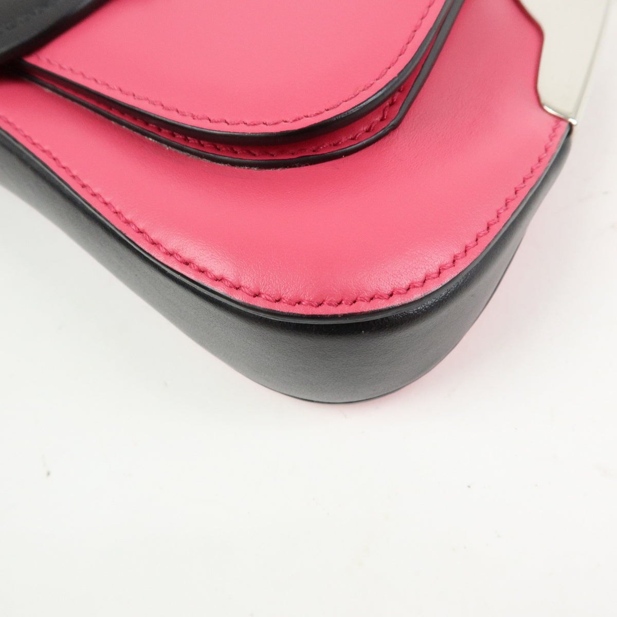Prada Sidonie City Calf, Pink, Leather, Shoulder Bag