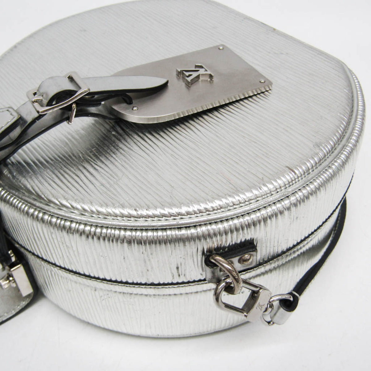 Louis Vuitton Petite Boite Chapeau Epi Leather, Silver, Leather, Handbag