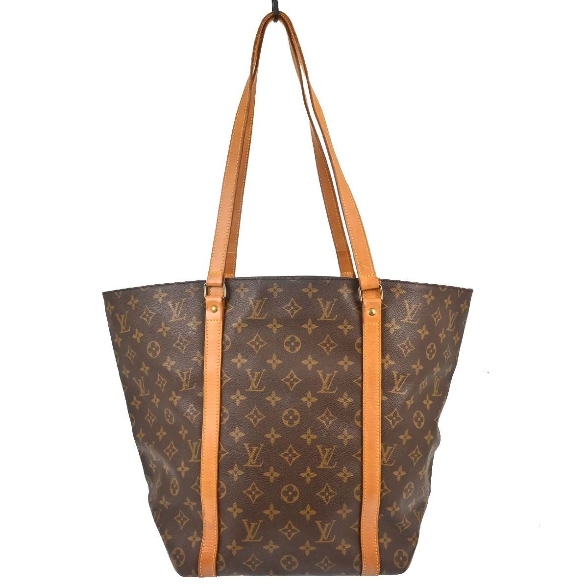 Louis Vuitton Shopping Sac Monogram Canvas, Brown, Canvas, Handbag