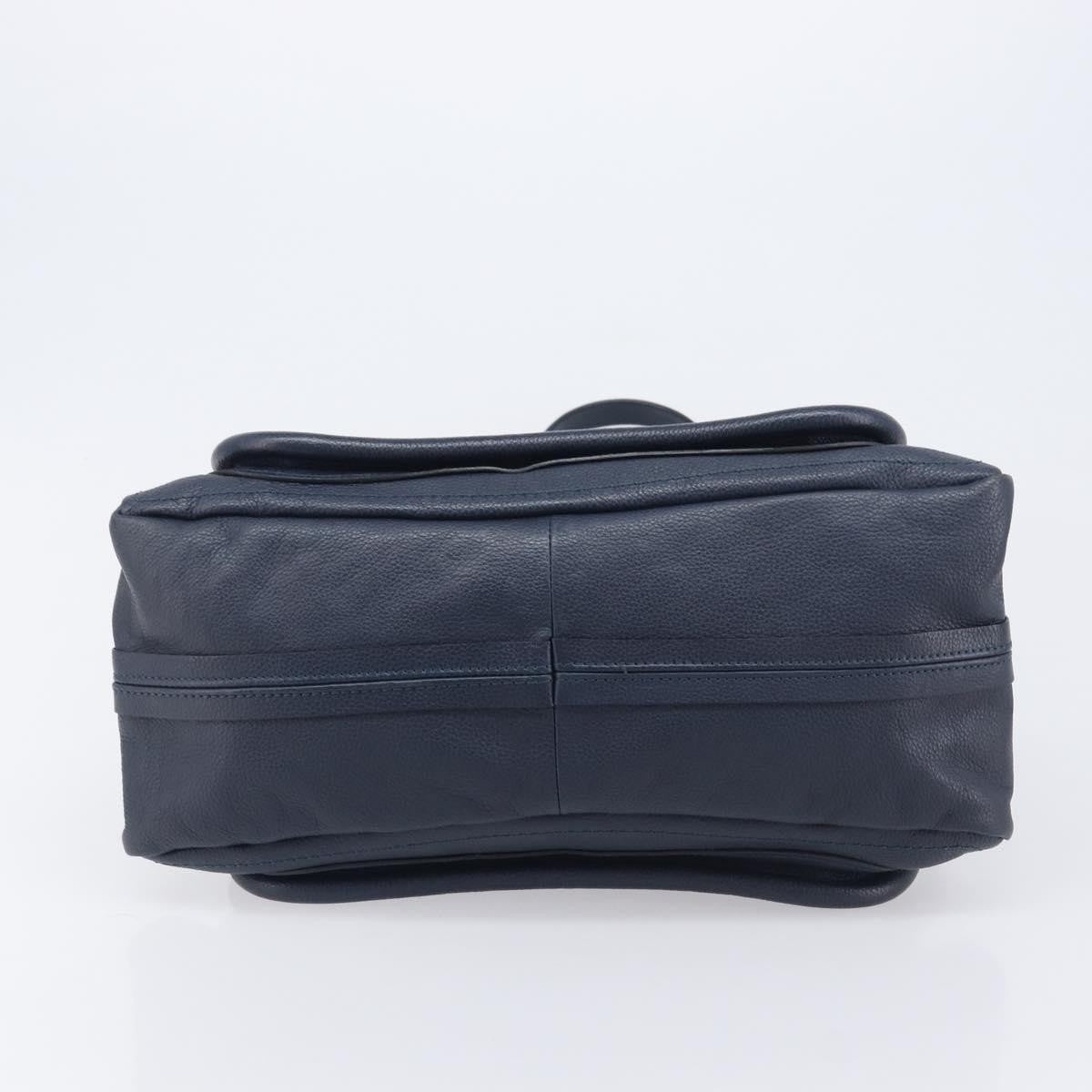 Chloe Paraty Top Handle Leather, Navy, Leather, Handbag