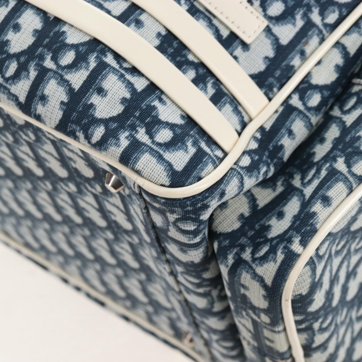 Christian Dior Vintage Girly Boston Diorissimo Canvas, Navy, Canvas, Handbag