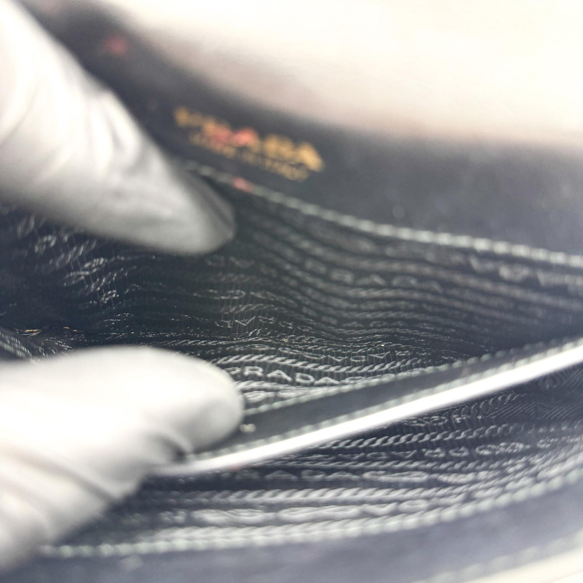 Prada Cahier Calf Hair with Leather, Black, Leather, Crossbody Bag