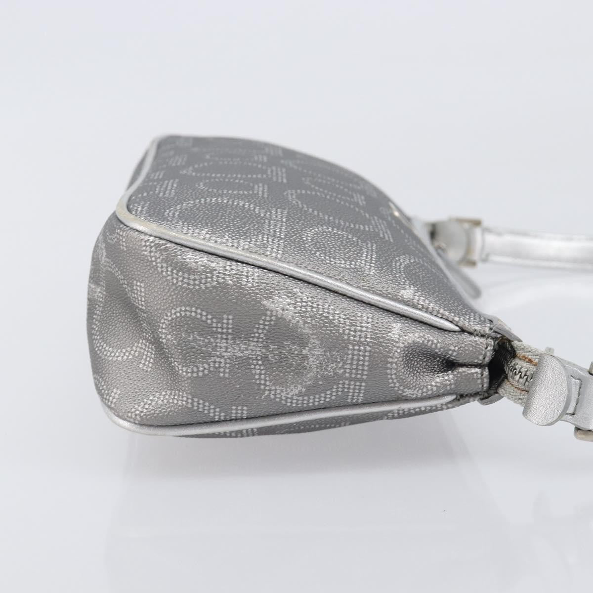Salvatore Ferragamo Gancini Leather, Silver, Leather, Crossbody Bag