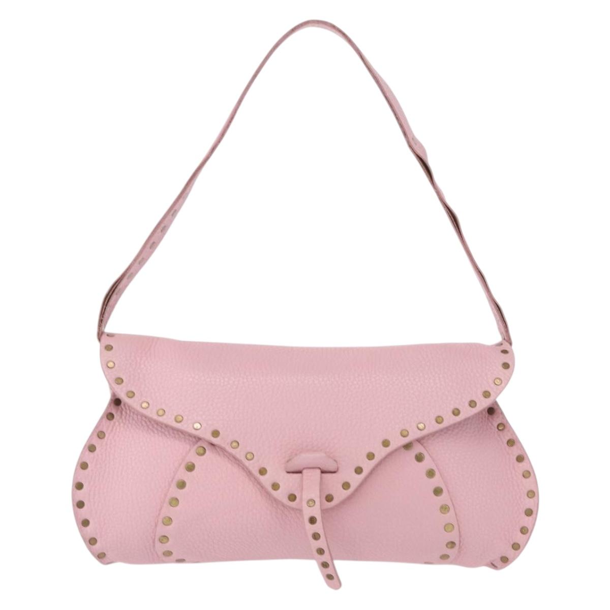 Celine Celine Evening Clutch Smooth Calfskin, PINK, LEATHER, Shoulder bag