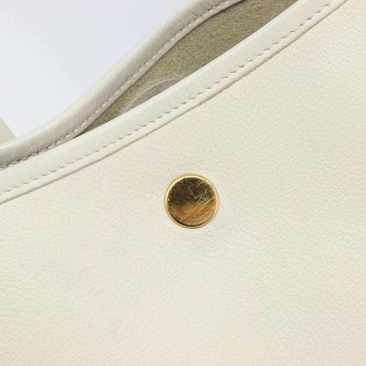 Hermes Vespa Courchevel, White, Leather, Shoulder Bag