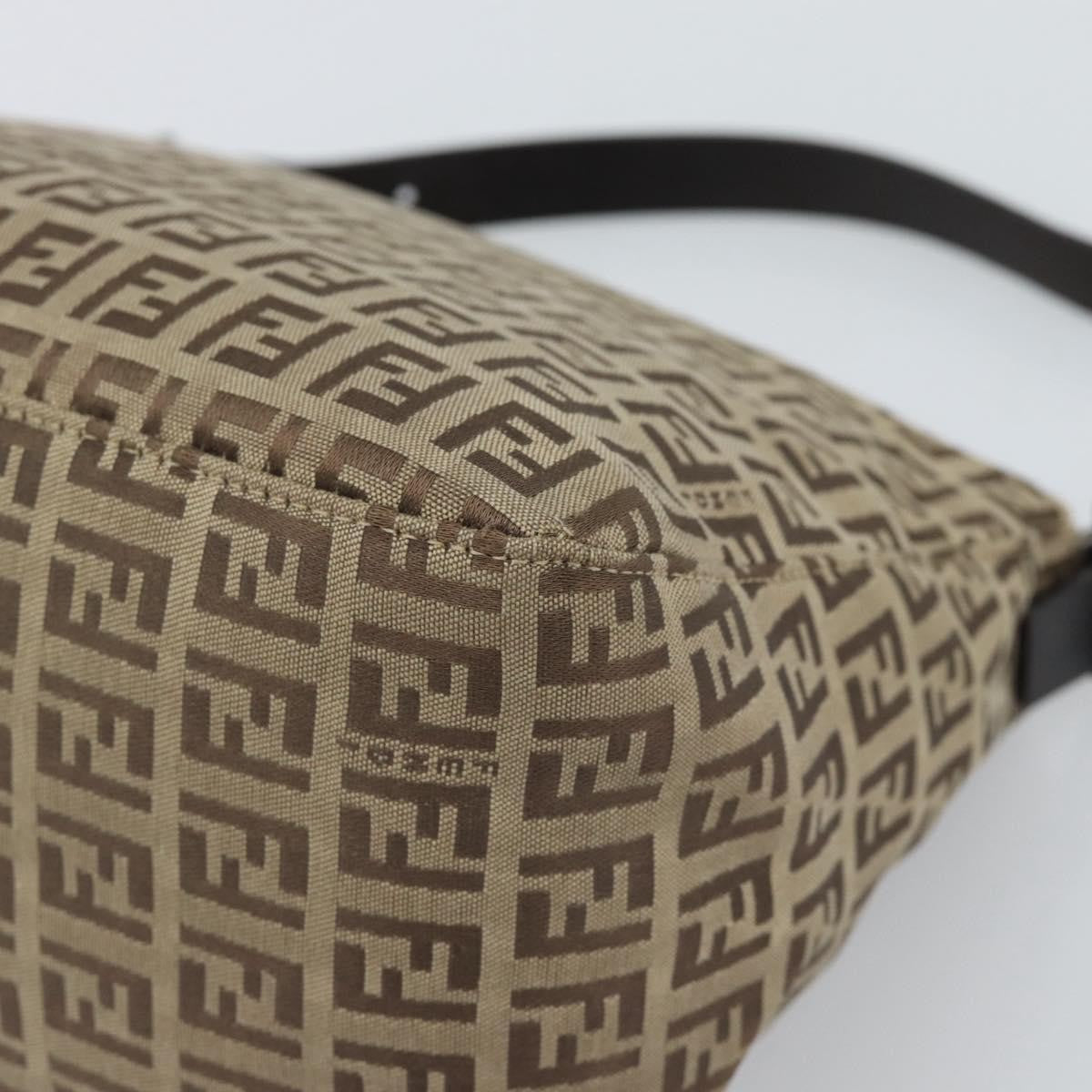 Fendi Mamma Baguette Canvas, Beige, Canvas, Handbag