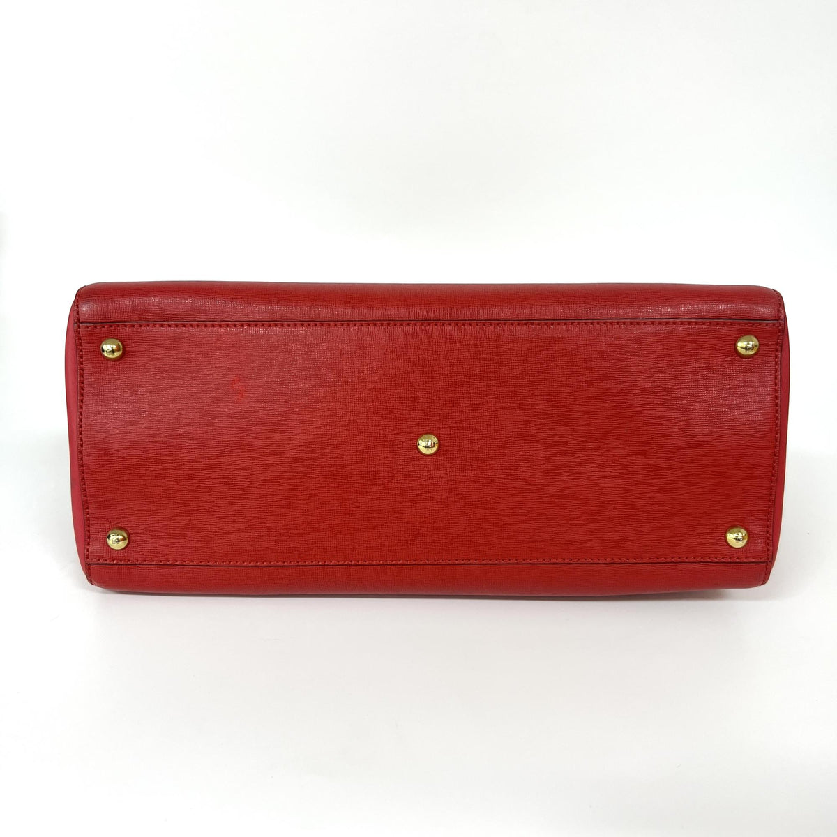 Fendi 2Jours Leather, Red, Leather, Handbag