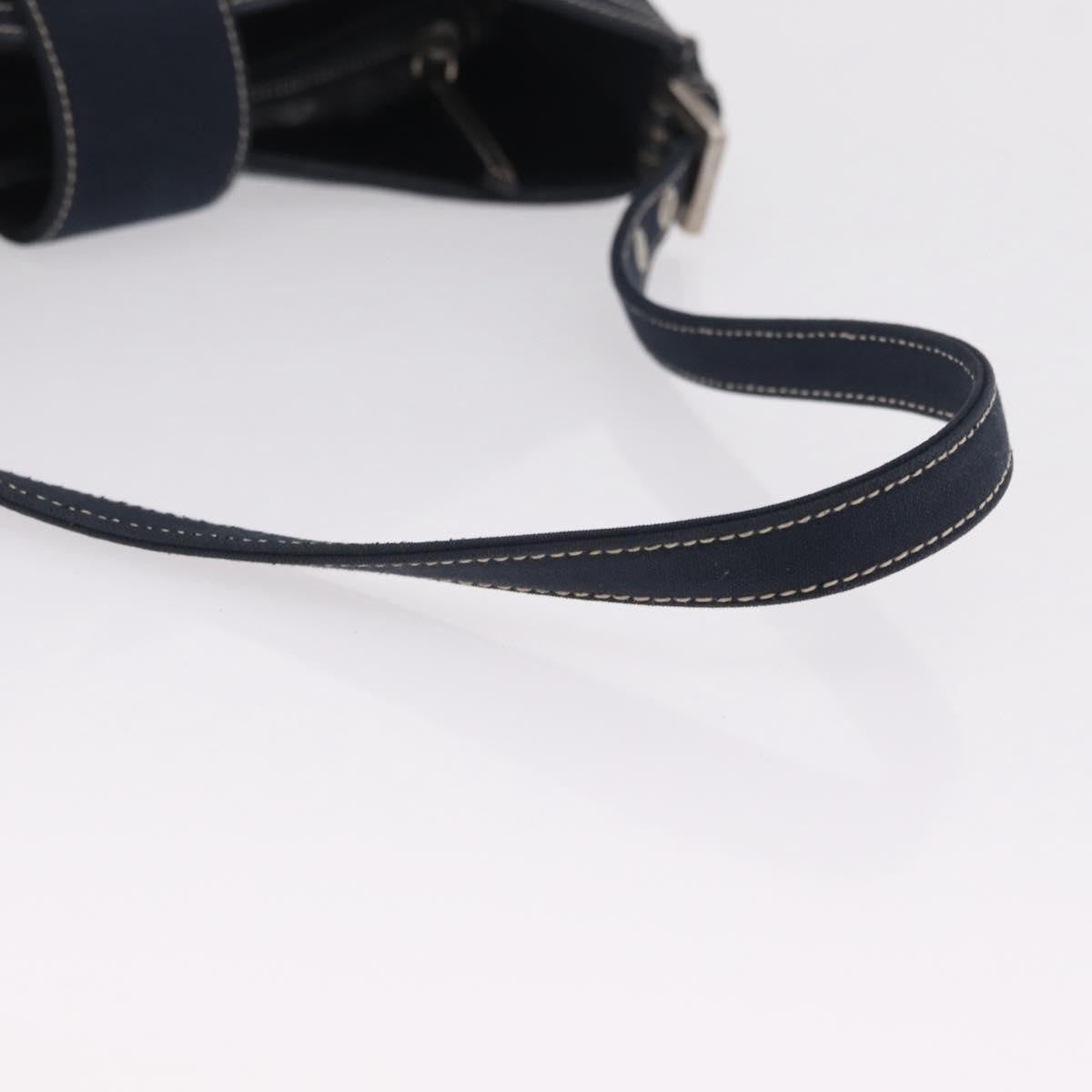 Fendi Baguette Canvas, Navy, Canvas, Handbag