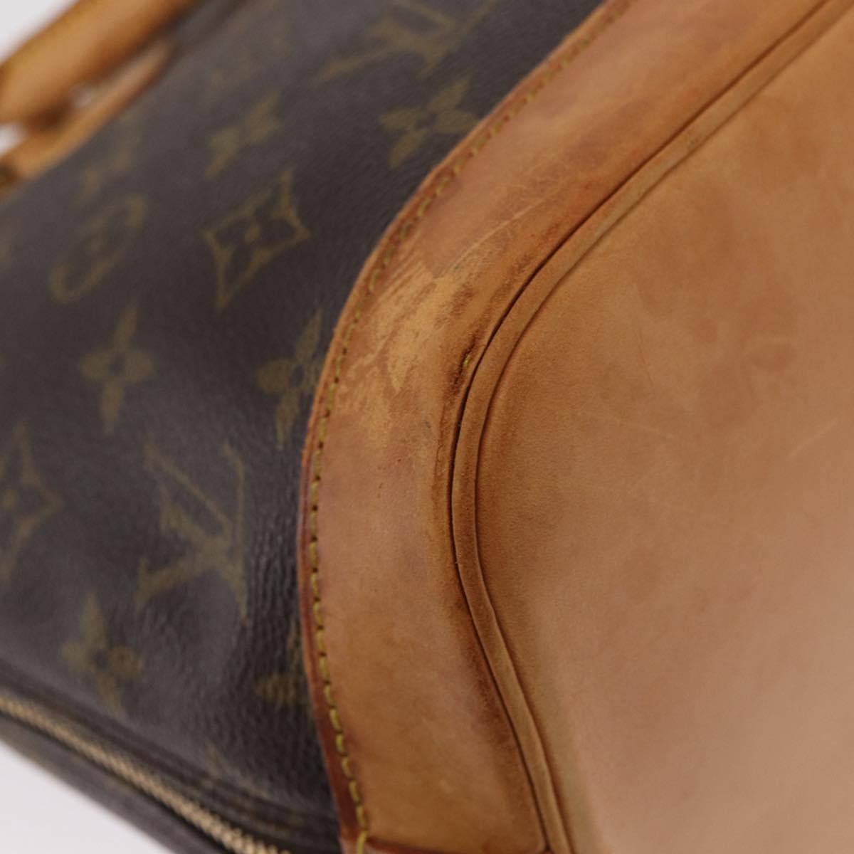 Louis Vuitton Alma Handbag Monogram Canvas, BROWN, CANVAS, Handbag