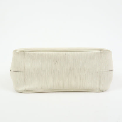 Louis Vuitton Passy Epi Leather, White, Leather, Tote Bag