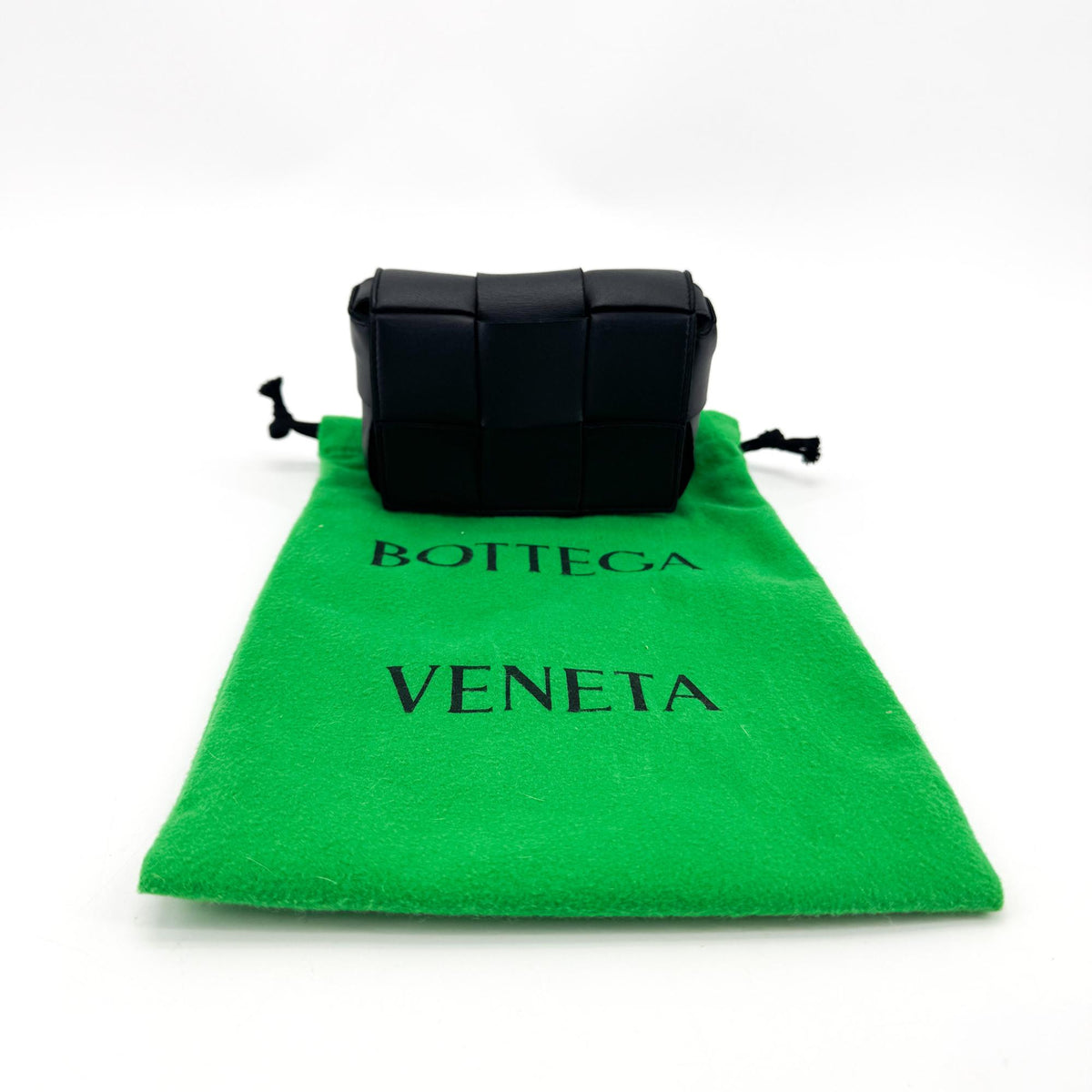 Bottega Veneta Candy Cassette Maxi Intrecciato Leather, Black, Leather, Crossbody Bag