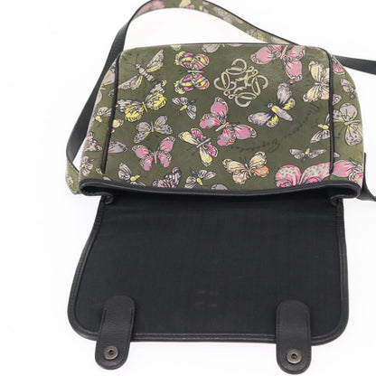 Loewe Messenger Printed Leather, Green, Leather, Handbag