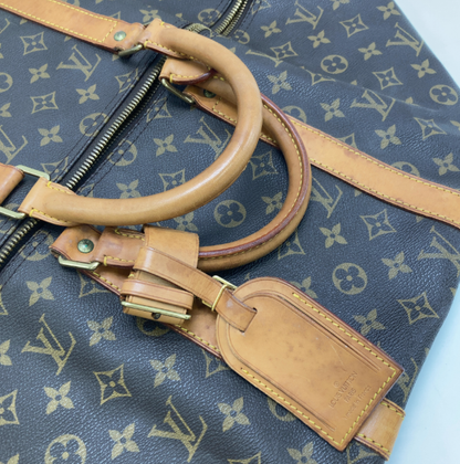 Louis Vuitton Keepall Bag Monogram Canvas, Brown, Canvas, Travel Bag