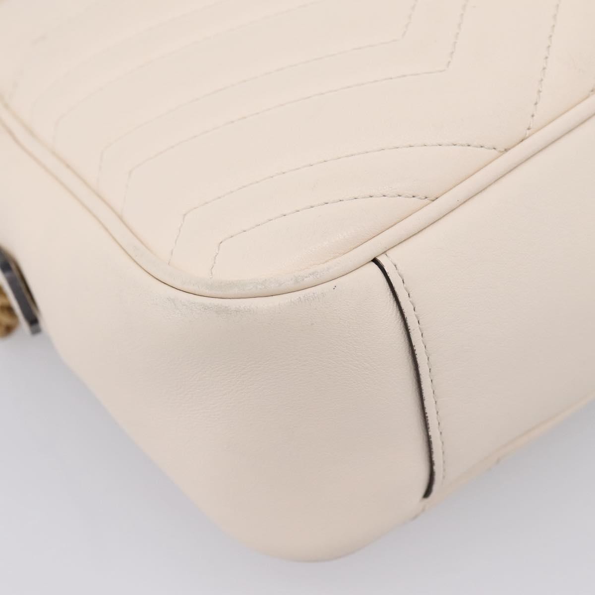 Gucci GG Marmont Multi-Use Matelasse Leather, White, Leather, Handbag