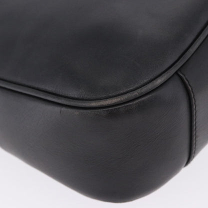 Gucci Vintage Bamboo Handle Open Hobo Leather, Black, Leather, Shoulder Bag