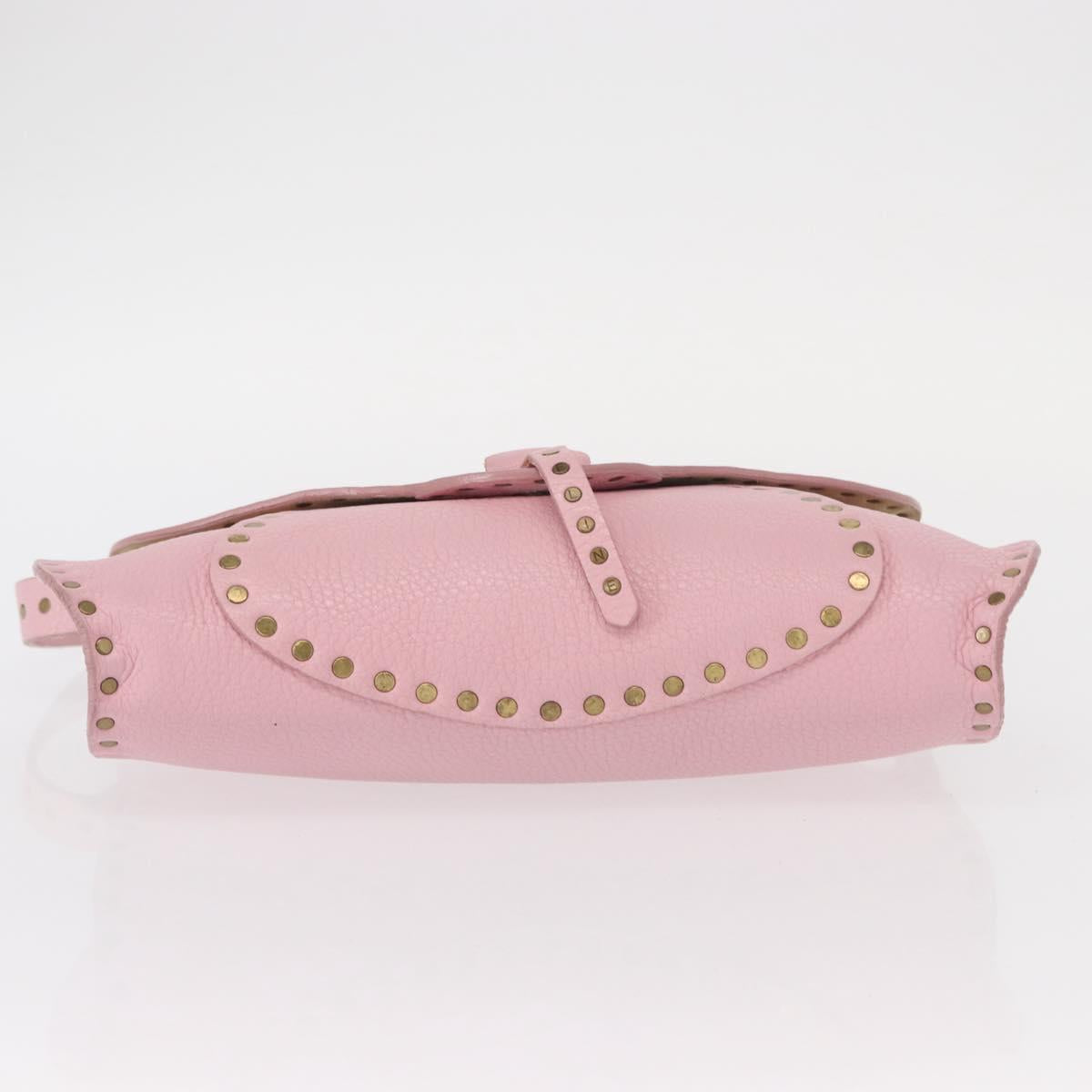 Celine Celine Evening Clutch Smooth Calfskin, PINK, LEATHER, Shoulder bag