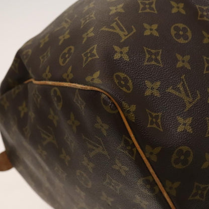 Louis Vuitton Keepall Bag Monogram Canvas, BROWN, CANVAS, Travel bag